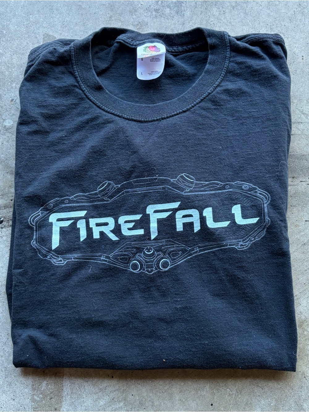 Vintage Y2K FireFall Video Game Shirt Promo Rare Double Sided